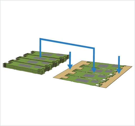 ［Image］PCB placer： HDI 基板用高精度框架排列机